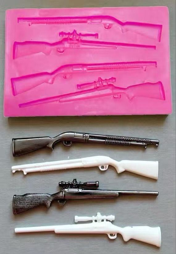 Pistol Gun Silicone Mold 