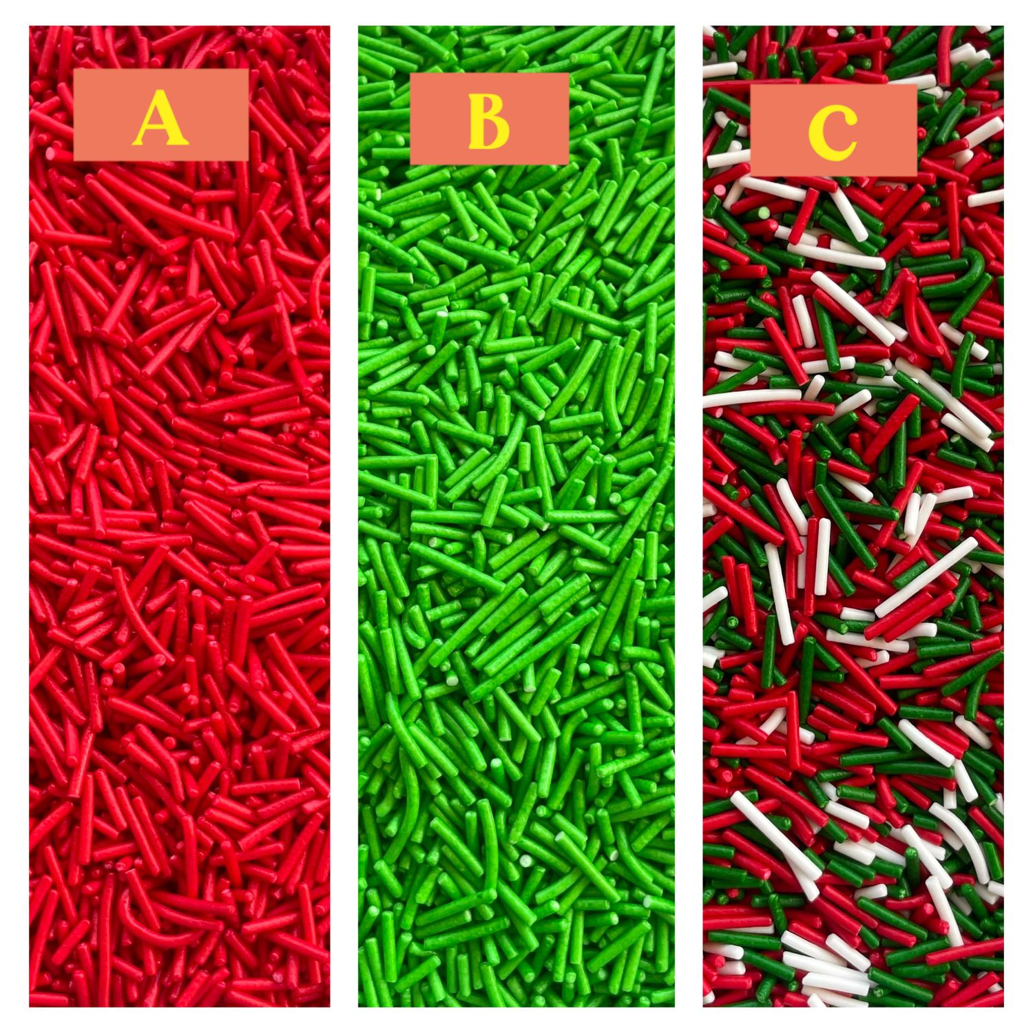 Edible Christmas Sprinkles Flakes Lot/ 100g