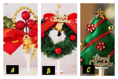 Christmas Buche de Noel Toppers Lot/ 10 pieces 