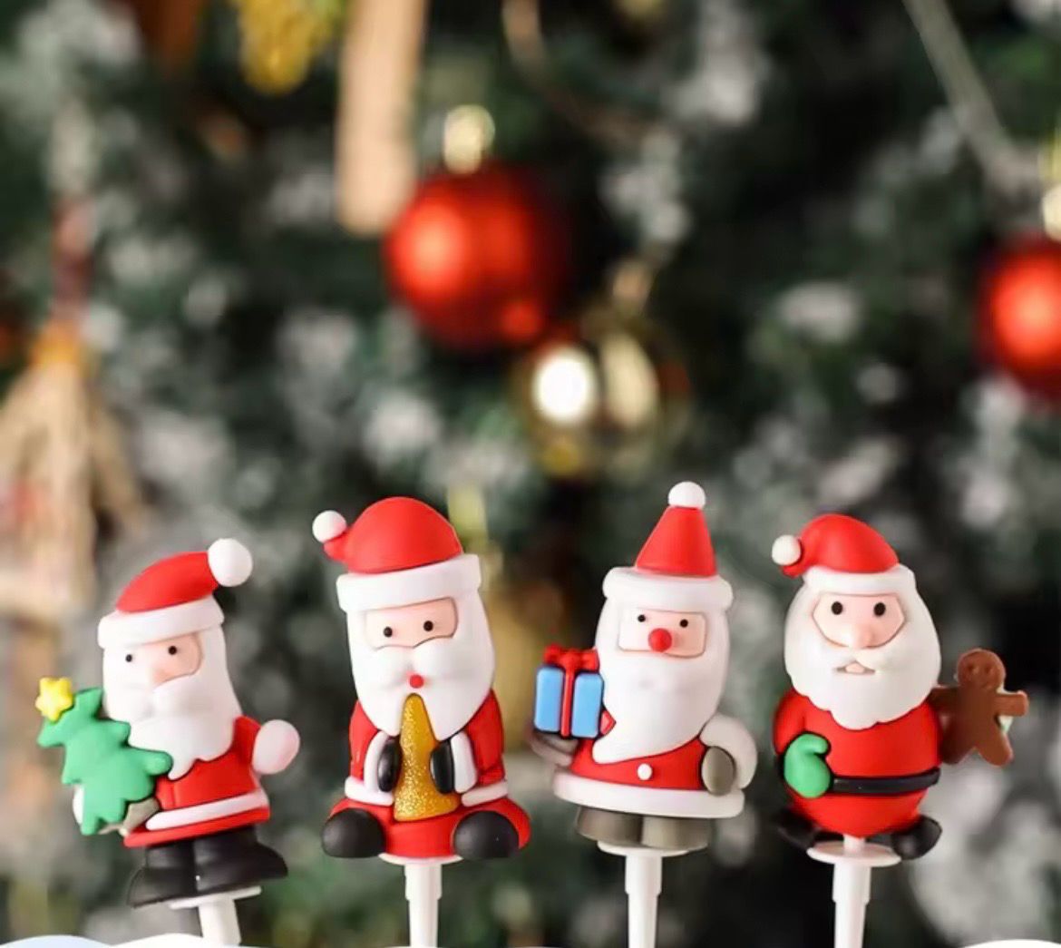 Christmas Cake Toppers Lot/ 10 pieces 
