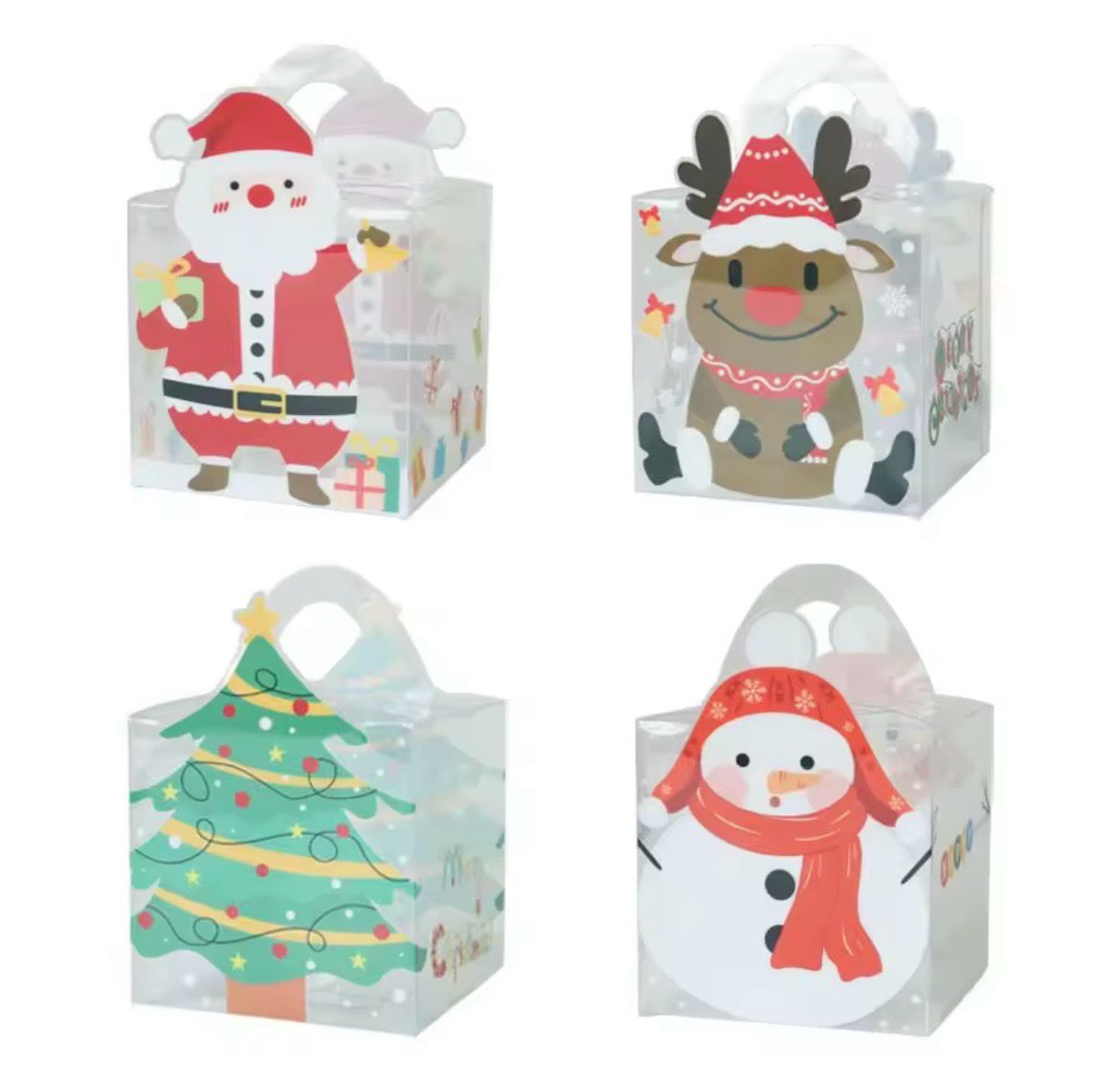 Christmas PVC Gift Box Lot/ 10 Box 