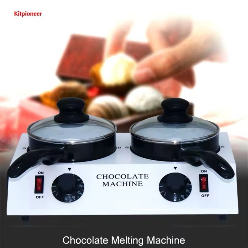 Electric Double Pot Chocolate Melting Machine