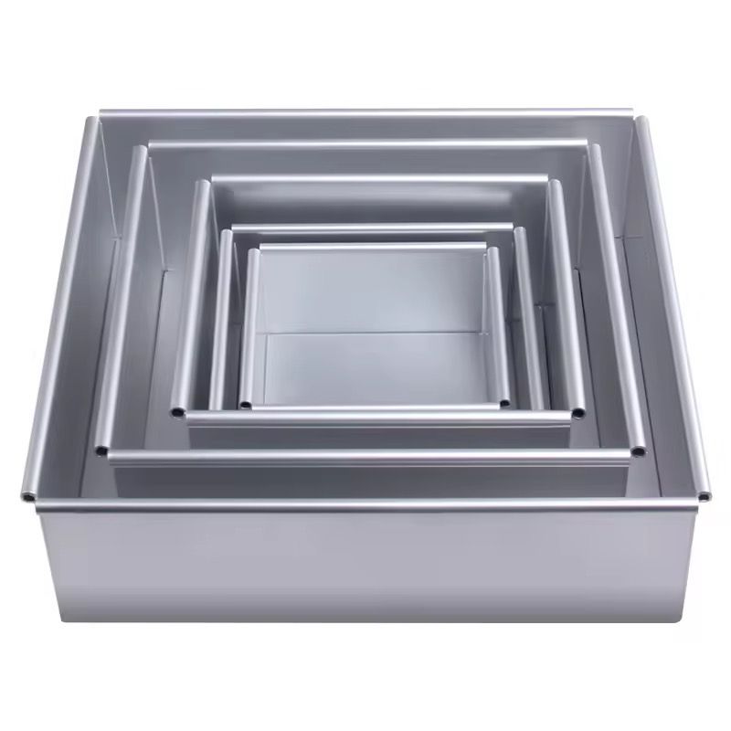 Aluminium Alloy Non-Stick Square Cake Pans ( removable bottom ) 6 or 8 inch
