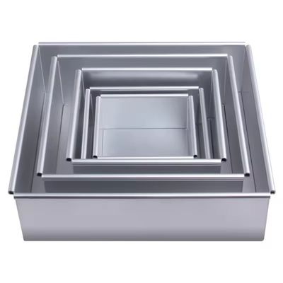 Aluminium Alloy Non-Stick Square Cake Pans ( removable bottom ) 6 or 8 inch