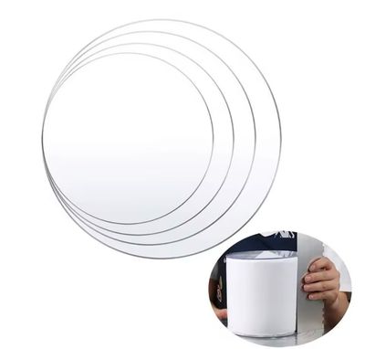Reusable Acrylic Cake Disc 15/20/25cm Thickness 2mm