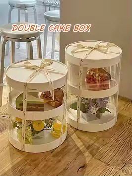 8 inch 12 Cavity Double Lyer Cupcakes Box 