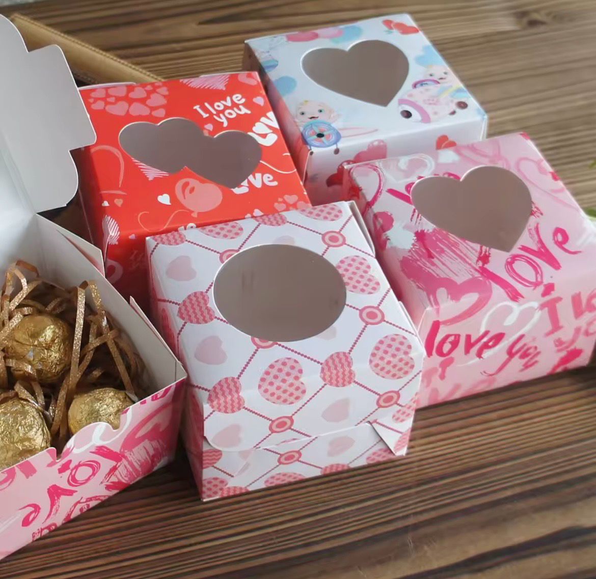 Valentine Cookie Box Lot / 10 boxes 
