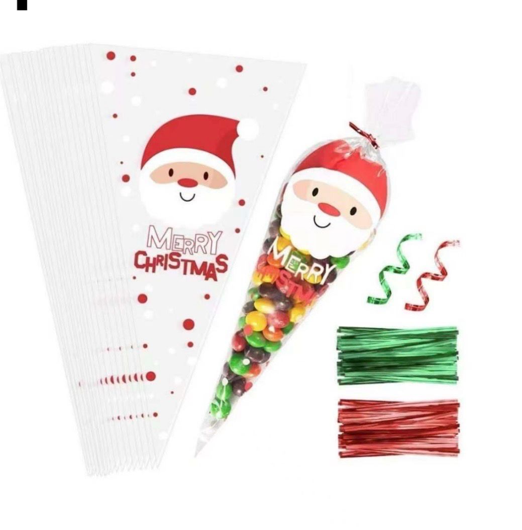 Christmas Candy Bags Lot / 100 Bags 