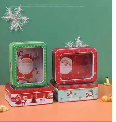 Christmas Cookies Tin Box 