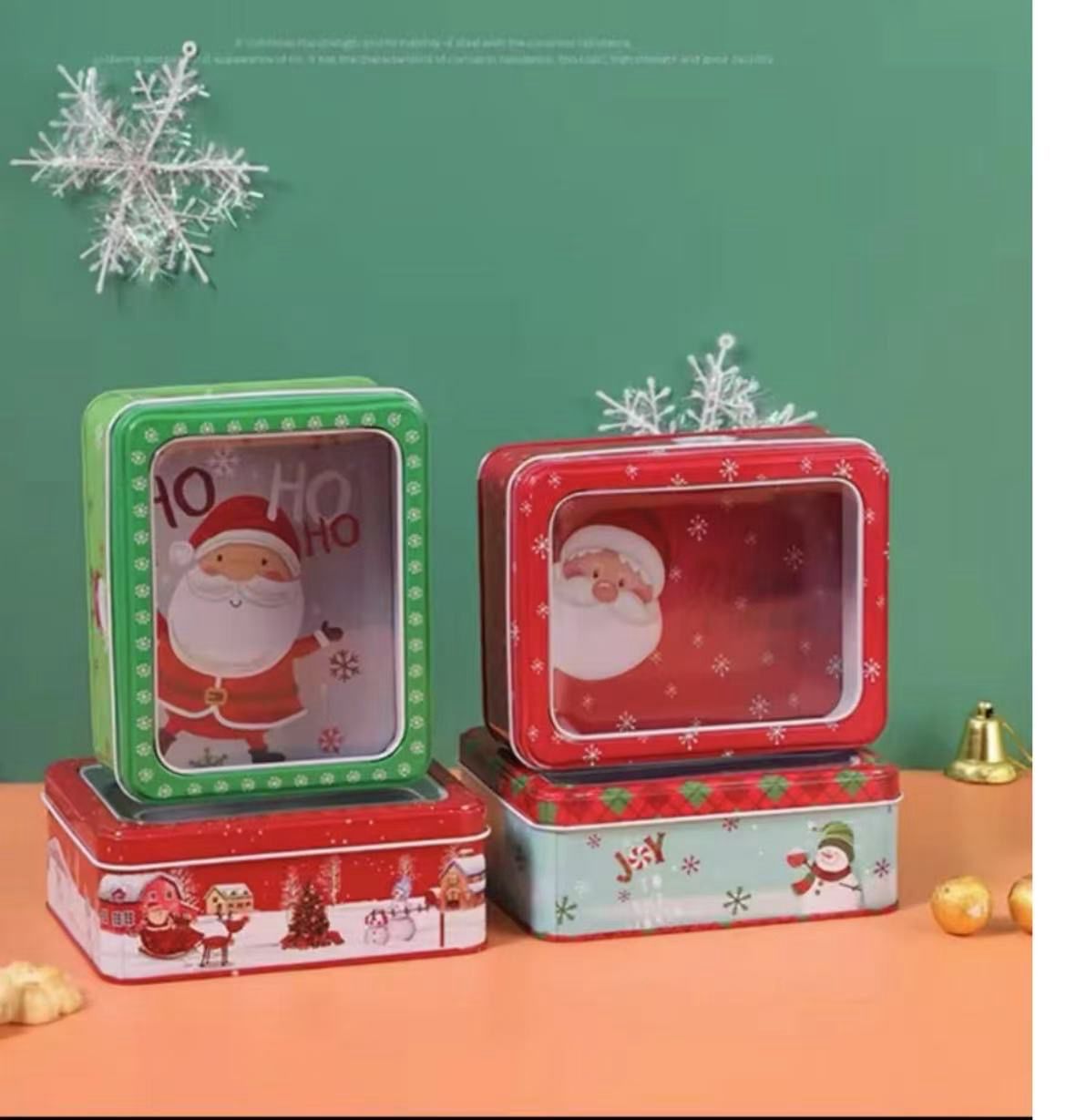 Christmas Cookies Tin Box 