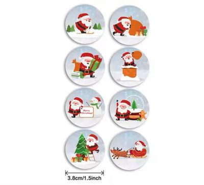 Christmas Sticker Roll/ 500 stickers