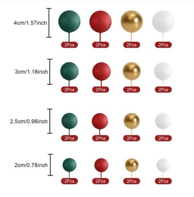 Christmas Colored Balls Pack/ 32 pieces 