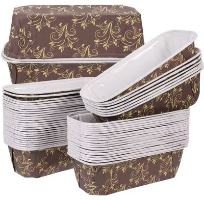 Heat Resistant Laminated Cupcake Loaf Pan Liners Lot/ 50 pieces 
