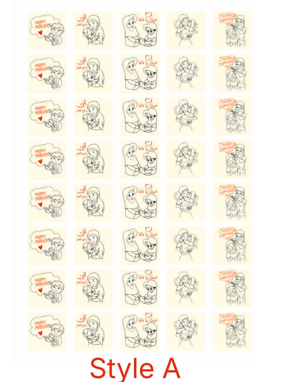 Mother’s Day Chocolate Transfer Sheet