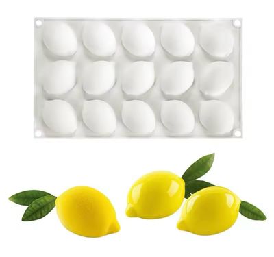 15 Cavity Lemon Silicone Mold