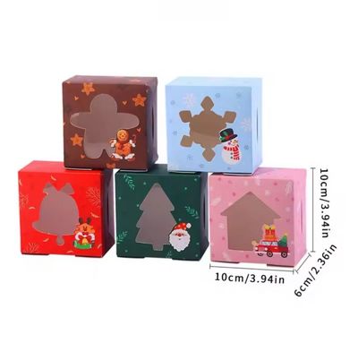 Mini Christmas Box Lot/ 10 Box ( Mixed Colors ) 