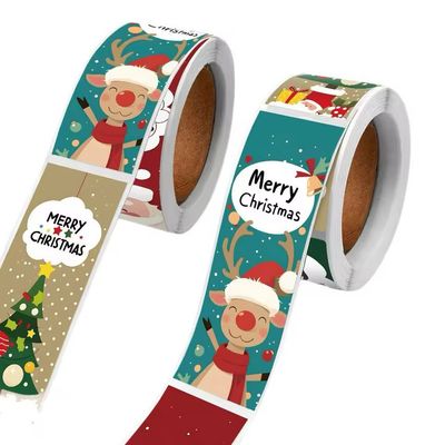 Christmas Sticker Roll/ 120 Stickers 