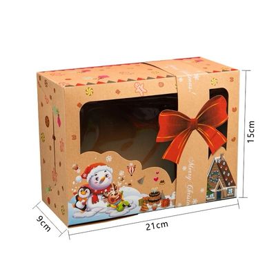 Christmas Kraft Gift Box Lot/ 12 Boxes 