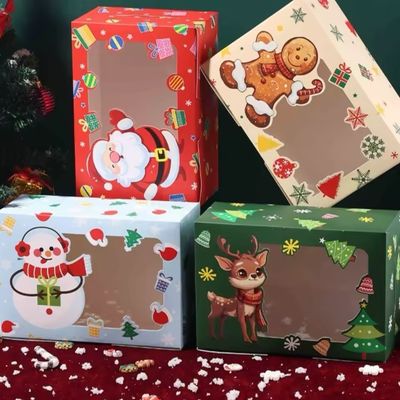 Colorful Christmas Boxes Lot/ 12 Boxes ( Mixed Color ) 