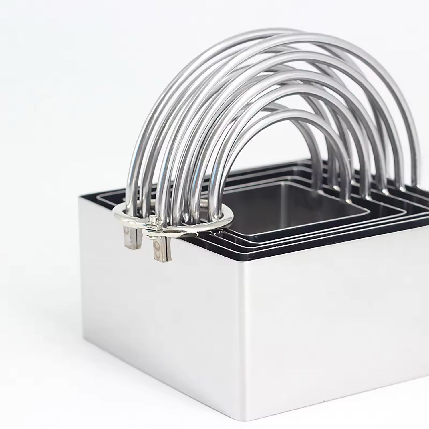 5 Piece/ Set Stainless Steel Square Cutters 4/5/6/7/8