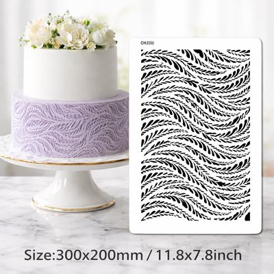 Cake Stencil Leaves Shape 