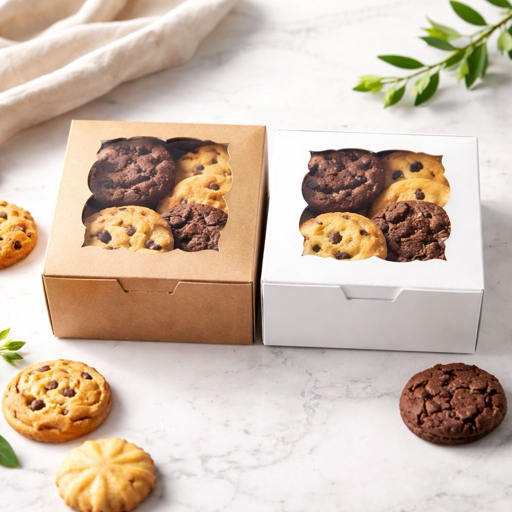 White Mini Window Cake Box ( Lot / 10 Box )