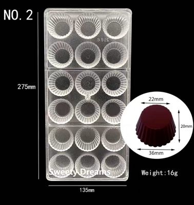 18 Cavity Polycarbonate Chocolate Mold