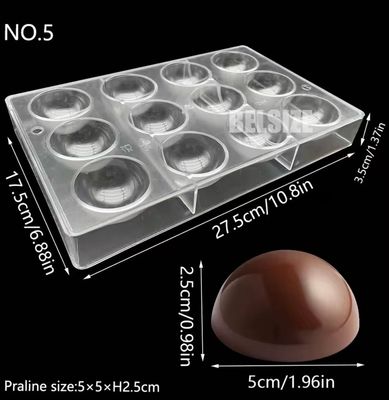 Semi Sphere Polycarbonate Chocolate Mold