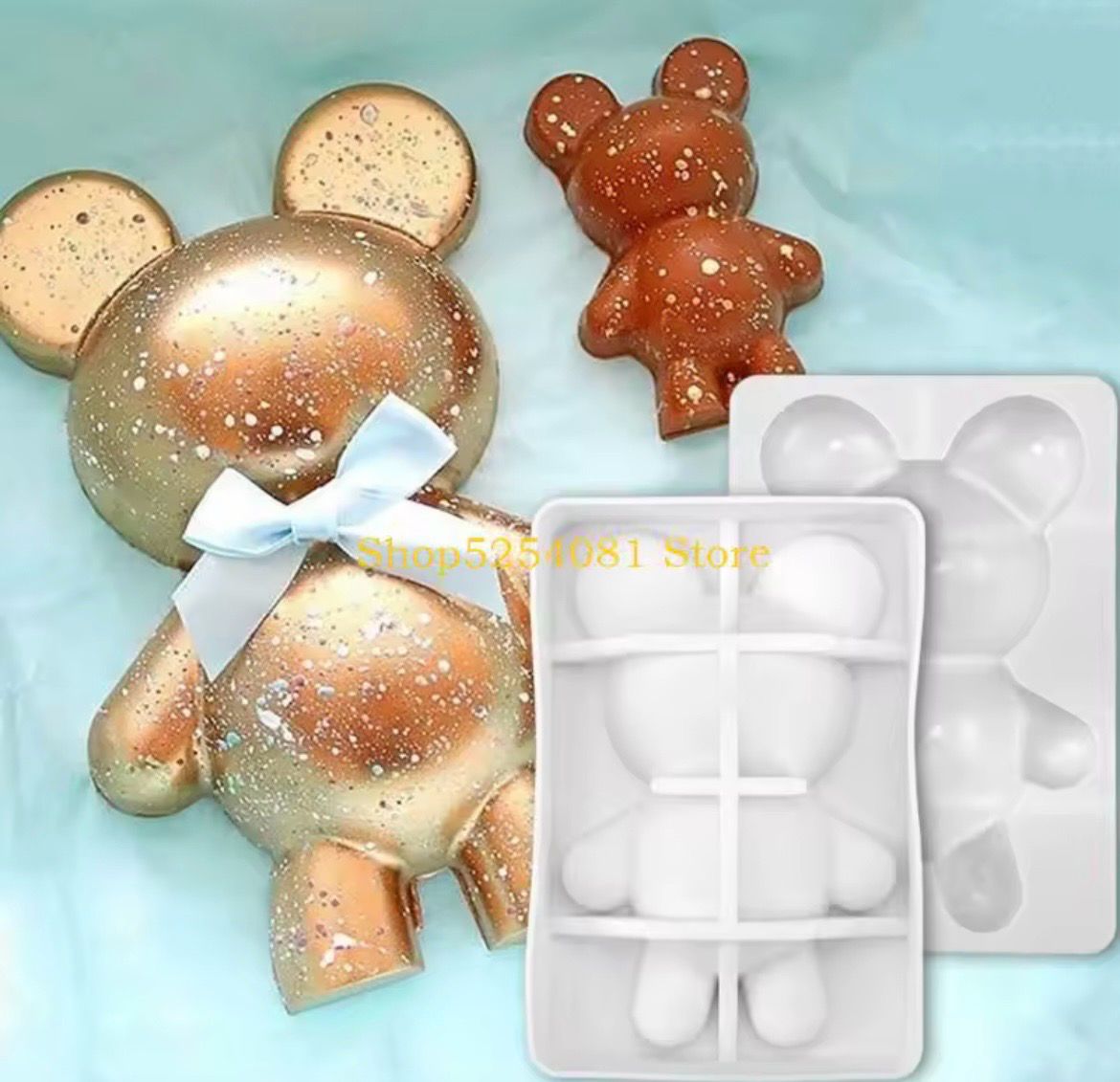 Valentine Breakable Bear Silicone Mold