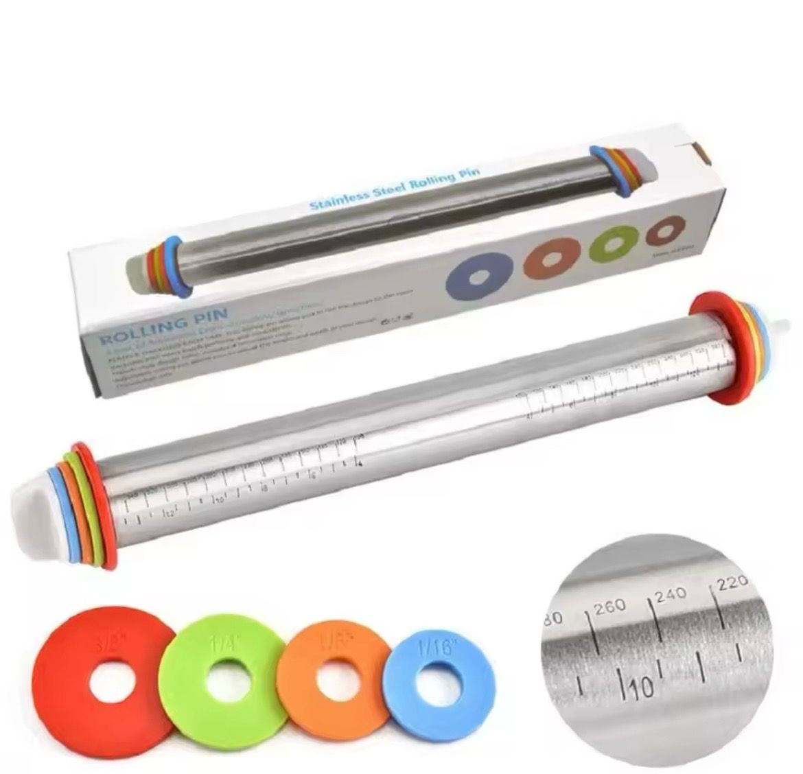 Stainless Steel Rolling Pin 