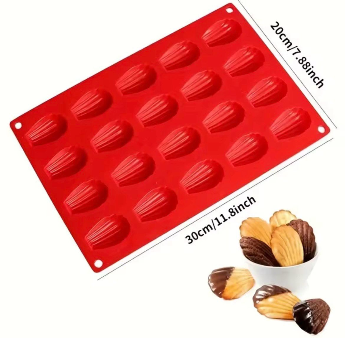 Madeleine Silicone Mold 9 Cavity 