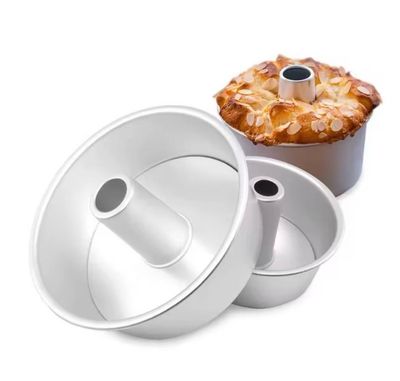 Aluminium Alloy Round Chiffon Cake Pan Removable Base 