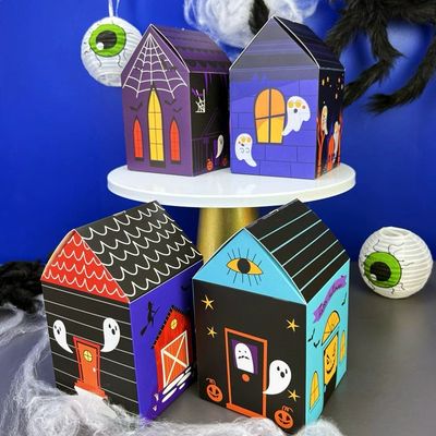 Halloween Candy Box Lot/ 10 box ( Mixed 4 Colors )