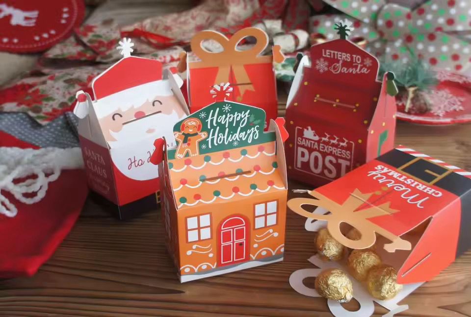 Christmas Gift Box Lot/ 10 Box ( Mixed Designs )