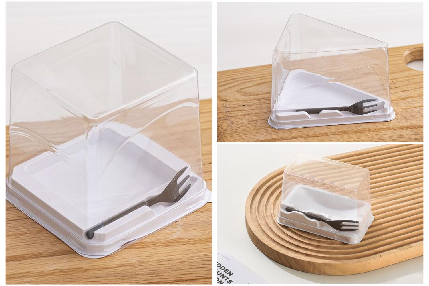 Mini Cake Box With Fork Lot / 50 piece 