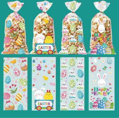 Easter Candy Bags ( Mixed Design ) wires included Lot/ 50 Bags 