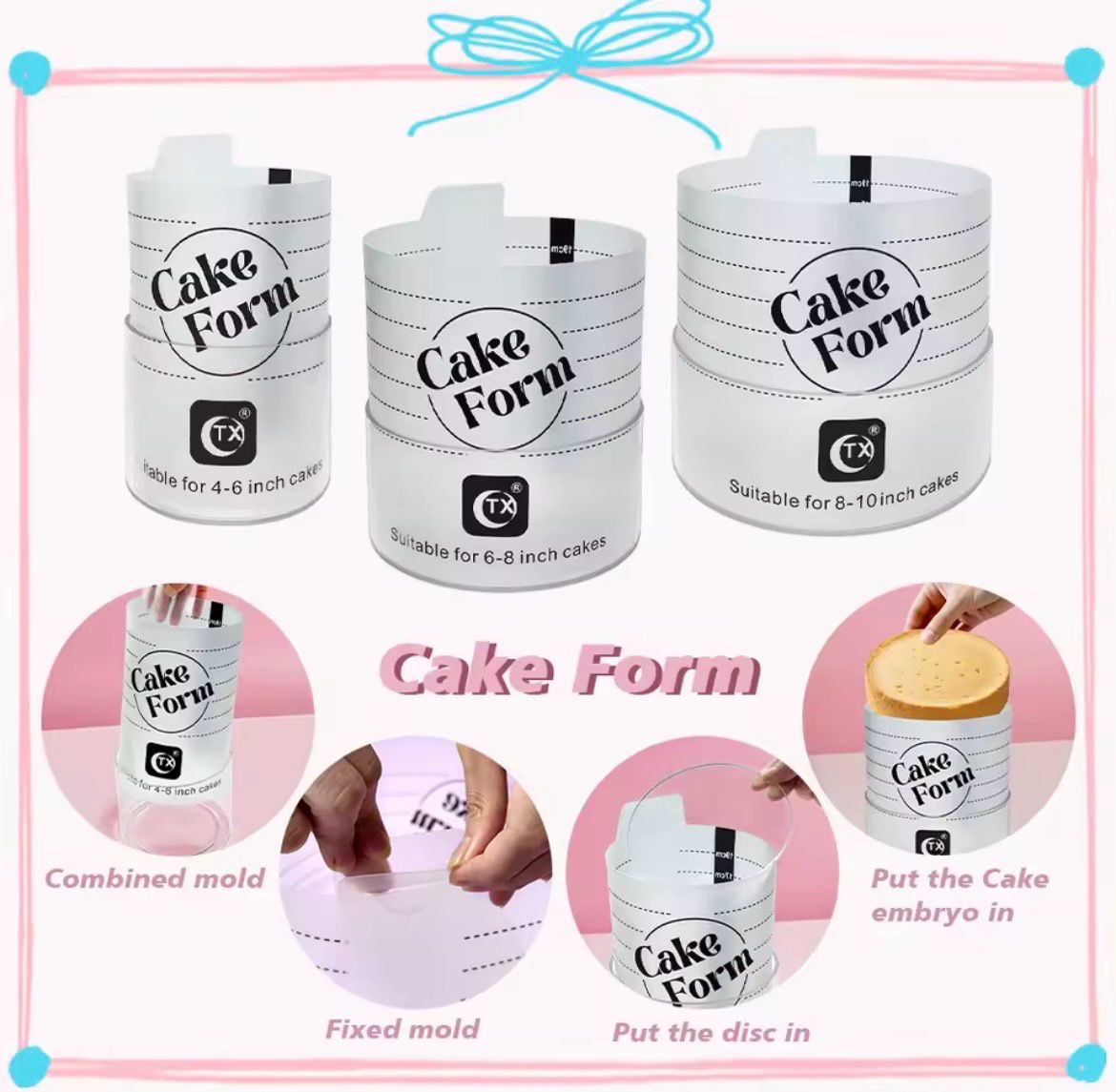 Adjustable Cake Form Kit 