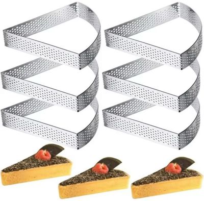 Rectangular Shape Tart Rings Set/ 6 pieces 
