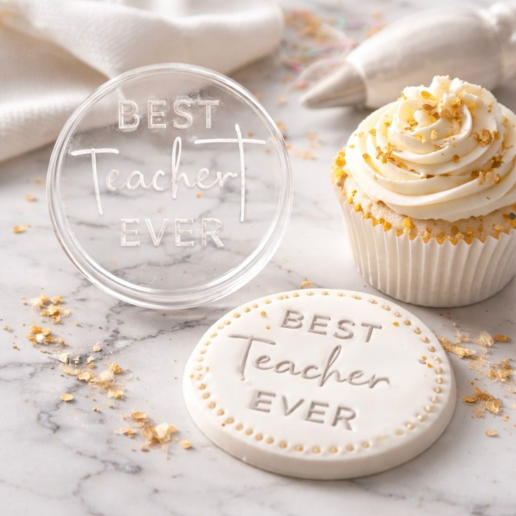 Best Teacher Ever cookie stamp