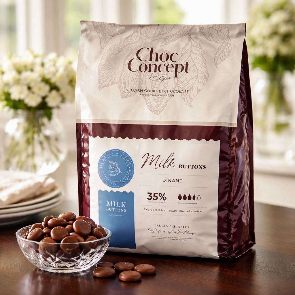 Belgium Real Chocolate Milk 35% or Dark 54% ( 1kg ) 