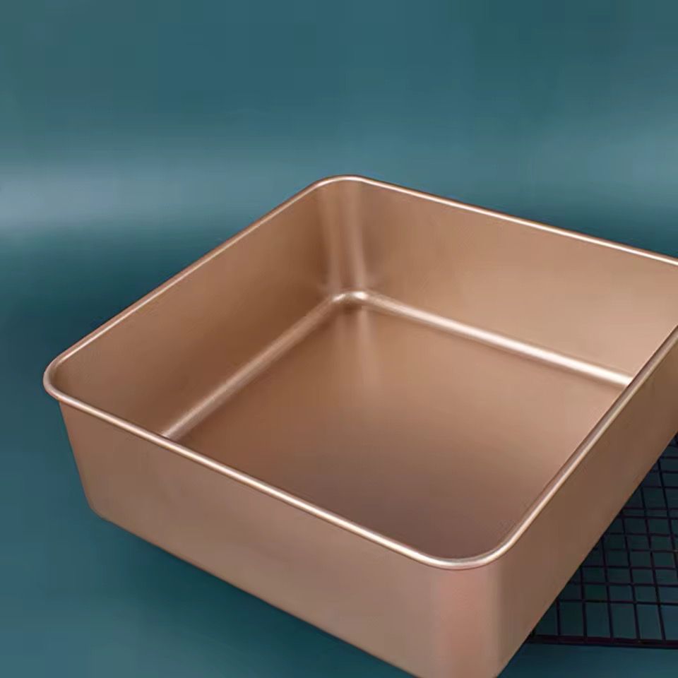 Rustproof Stainless Steel Square Non-Stick Cake Pan 