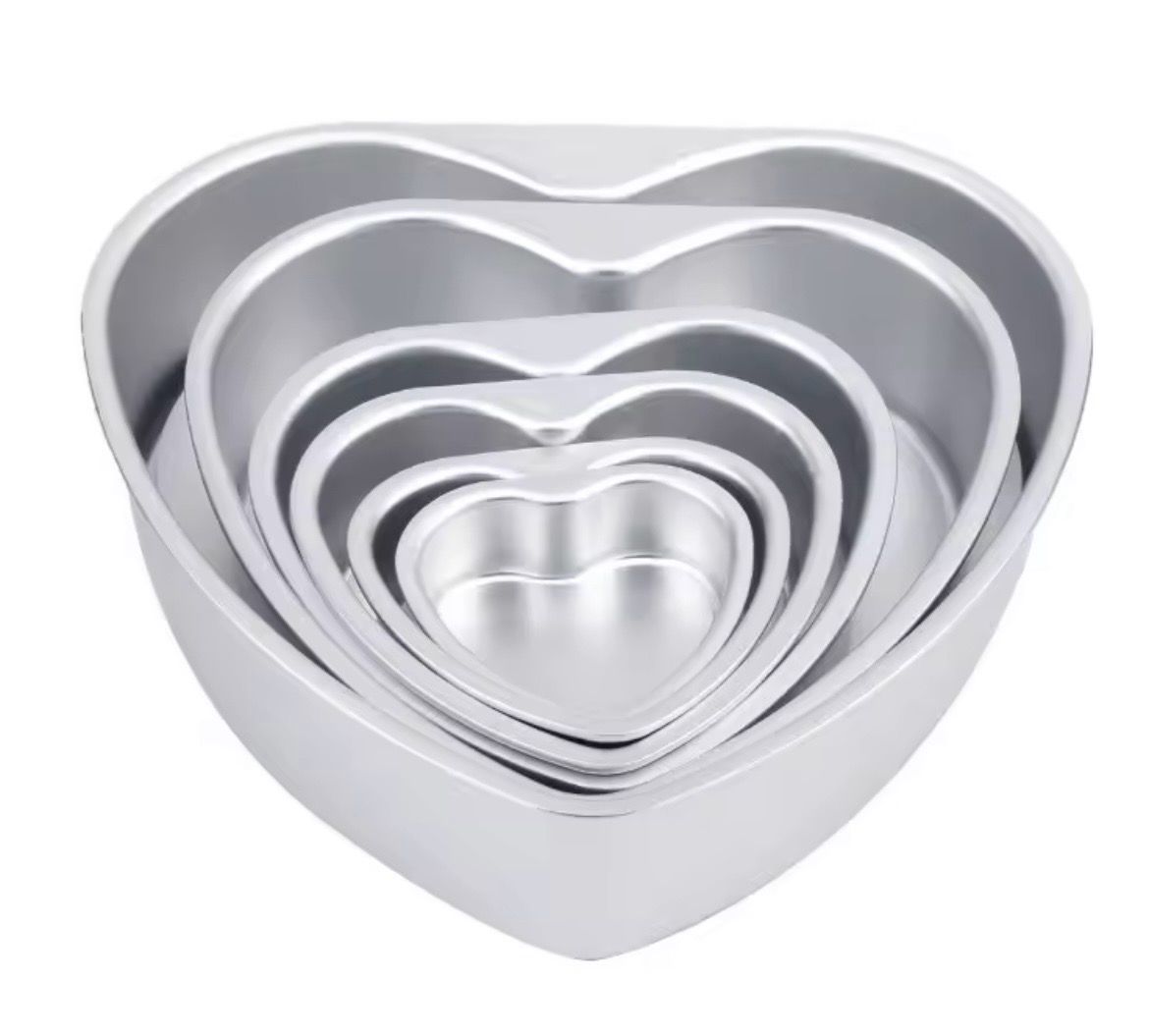 Solid Base Heart Shape Non Stick Cake Pan 6/8/10 inches 