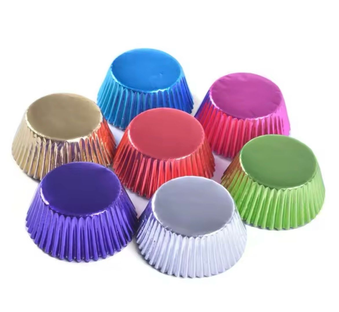Aluminium Foil Cupcake Liner Lot/ 100 pieces 