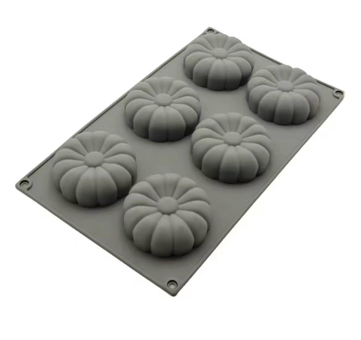 6 Cavity Large Flower Silicone Mold 