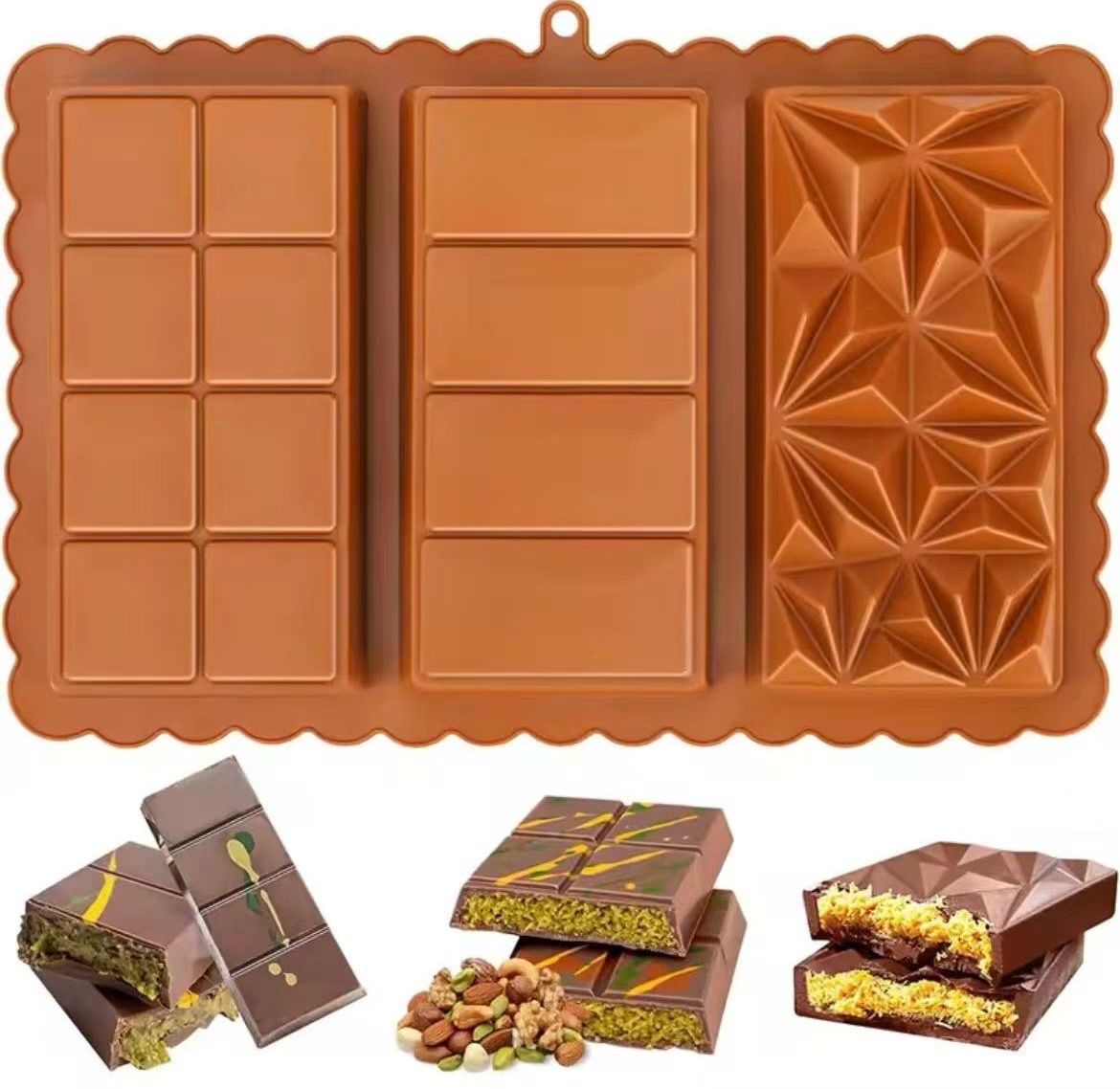 3-in-1 Bars Chocolate Mold 