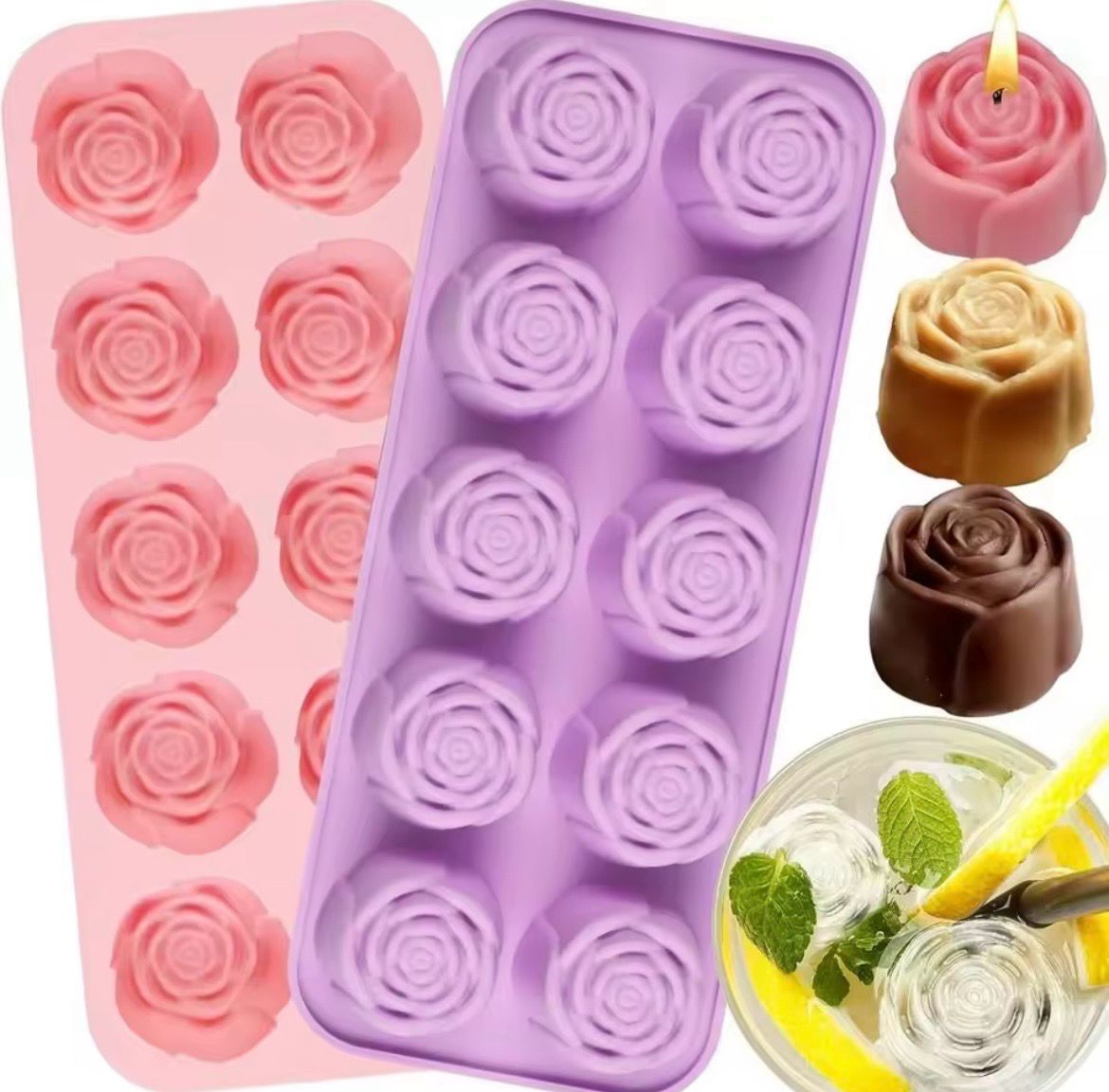 8 Cavity Flower Silicone Mold 