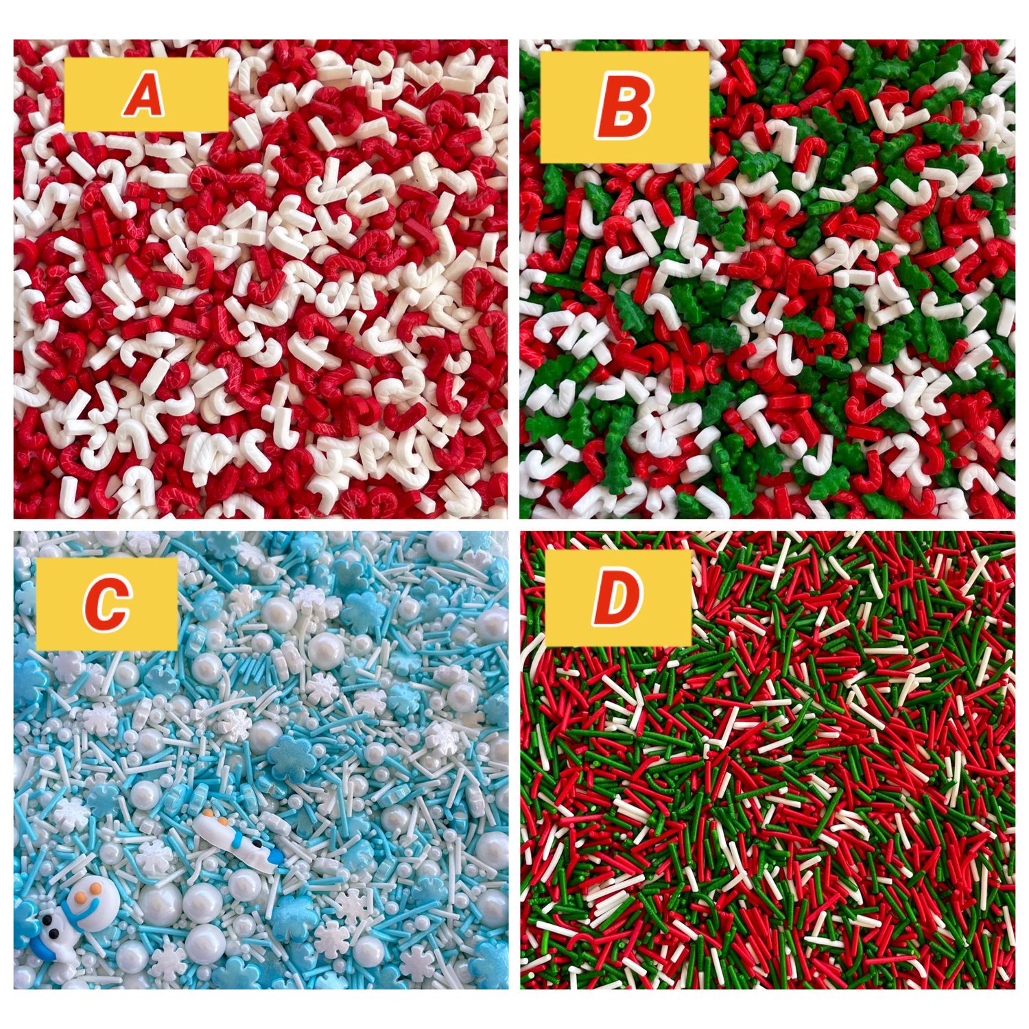 Edible Christmas Sprinkles ( 100/g )