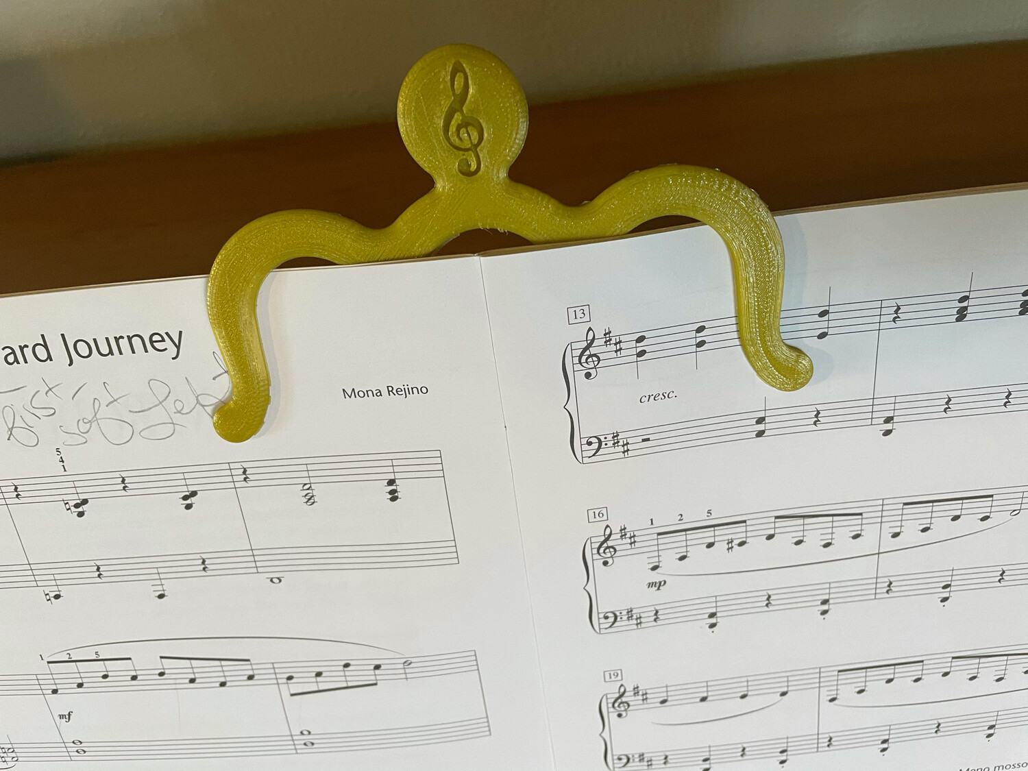 Piano Book Page Holder