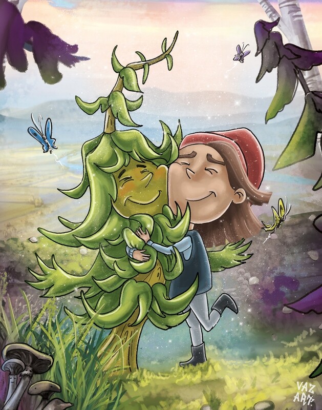 Tree Hug Art Print from A Tree Just Like Me.
