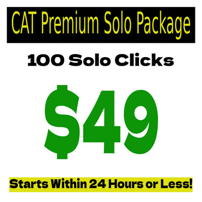 CAT ​100 Premium Tier 1 Only Solo Clicks